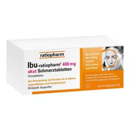 IBU-RATIOPHARM 400 mg akut Schmerztbl.Filmtabl., 50 stk