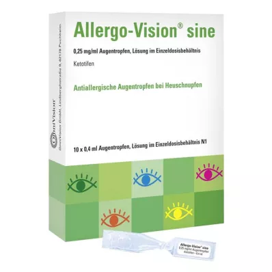 ALLERGO-VISION sine 0,25 mg/ml AT i engangsdose, 10X0,4 ml ALLERGO-VISION sine 0,25 mg/ml AT i engangsdose, 10X0,4 ml