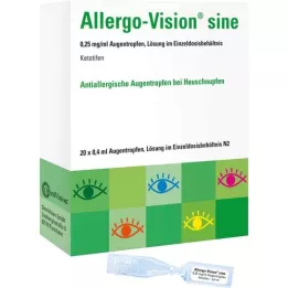 ALLERGO-VISION sine 0,25 mg/ml AT i enkeltdose, 20X0,4 ml