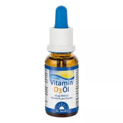 Vitamin D3 olje Dr. Jacobs dråper, 20 ml Vitamin D3 olje Dr. Jacobs dråper, 20 ml