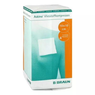 Askina fiberduk kompr. 10x10 cm ikke-steril 4-fold, 100 stk Askina fiberduk kompr. 10x10 cm ikke-steril 4-fold, 100 stk