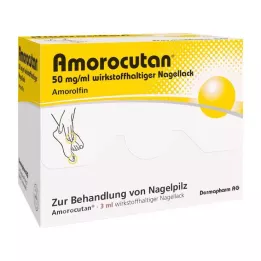 AMOROCUTAN 50 mg/ml neglelakk som inneholder virkestoff, 3 ml