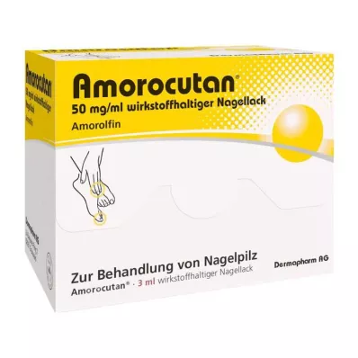 AMOROCUTAN 50 mg/ml neglelakk som inneholder virkestoff, 3 ml AMOROCUTAN 50 mg/ml neglelakk som inneholder virkestoff, 3 ml