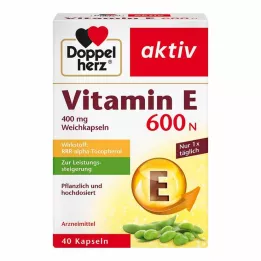 DOPPELHERZ Vitamin E 600 N Softgels, 40 stk