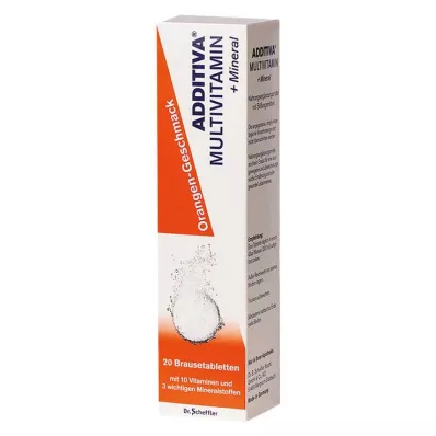 Additiva Multivitamin + Mineral Orange R brusetabletter, 20 stk Additiva Multivitamin + Mineral Orange R brusetabletter, 20 stk