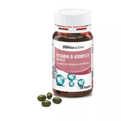Sovita aktive vitamin B-komplekskapsler (200 stykker) Sovita aktive vitamin B-komplekskapsler (200 stykker)