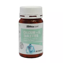 SOVITA CARE Kalsium+D3-tabletter, 100 stk
