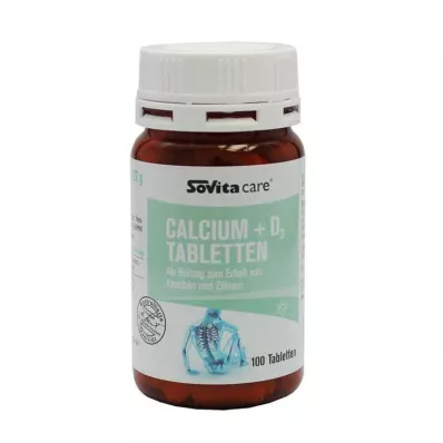 SOVITA CARE Kalsium+D3-tabletter, 100 stk SOVITA CARE Kalsium+D3-tabletter, 100 stk