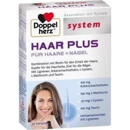 DOPPELHERZ Hair Plus systemtabletter, 30 stk