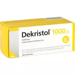 DEKRISTOL 1000 IE tabletter, 100 stk