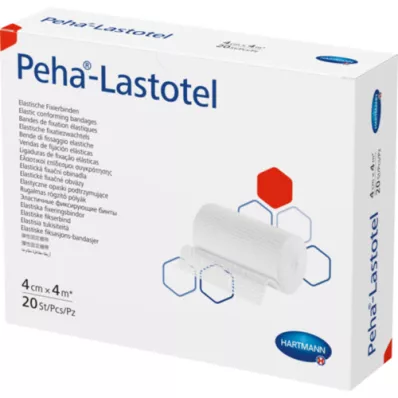 PEHA-LASTOTEL Fikseringsbandasje 4 cmx4 m, 20 stk