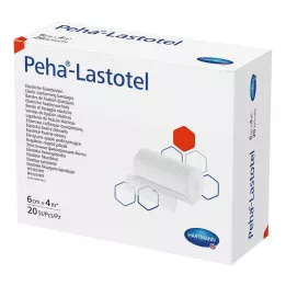 PEHA-LASTOTEL Fikseringsbandasje 6 cmx4 m, 20 stk