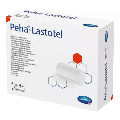 PEHA-LASTOTEL Fikseringsbandasje 6 cmx4 m, 20 stk PEHA-LASTOTEL Fikseringsbandasje 6 cmx4 m, 20 stk