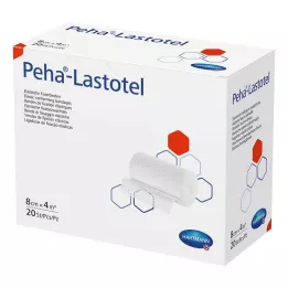 PEHA-LASTOTEL Fikseringsbandasje 8 cmx4 m, 20 stk
