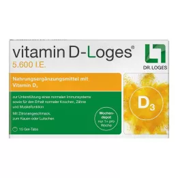 VITAMIN D-LOGES 5 600 IE ukentlig depot tyggetablett, 15 stk