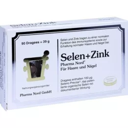 SELEN+ZINK Pharma Nord Dragerte tabletter, 90 stk
