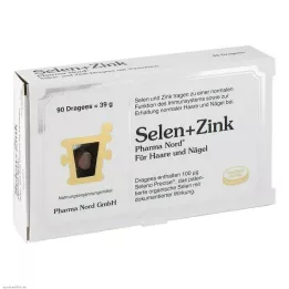 SELEN+ZINK Pharma Nord Dragerte tabletter, 90 stk