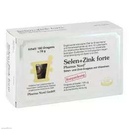 SELEN+ZINK Pharma Nord Dragerte tabletter, 180 stk