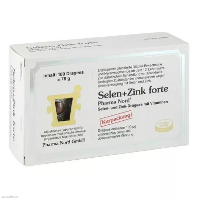 SELEN+ZINK Pharma Nord Dragerte tabletter, 180 stk SELEN+ZINK Pharma Nord Dragerte tabletter, 180 stk