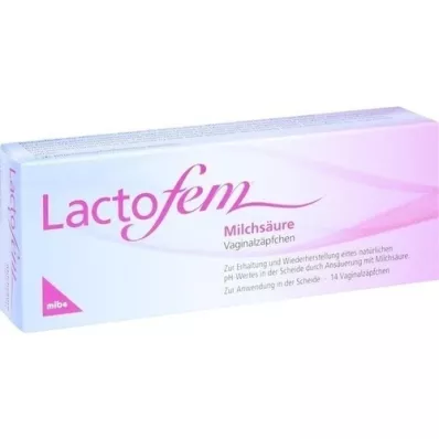 LACTOFEM Melkesyre vaginale stikkpiller, 14 stk