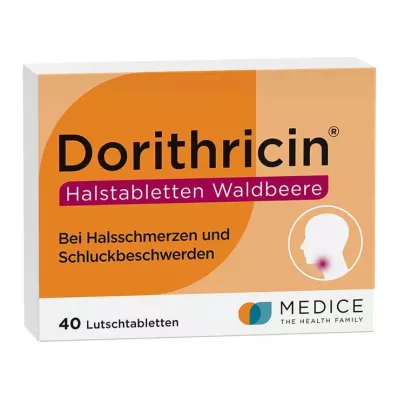 Dorithricin® Halstabletter Villbær for sår hals, 40 stk