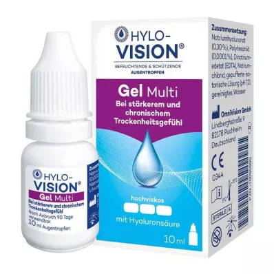 HYLO-VISION Gel Multi øyedråper, 10 ml