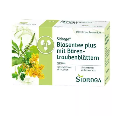 SIDROGA Blærete pluss med bjørnebærblader, 20X2,0 g SIDROGA Blærete pluss med bjørnebærblader, 20X2,0 g