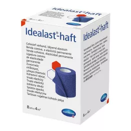 IDEALAST-selvklebende fargebandasje 8 cm x 4 m blå, 1 stk