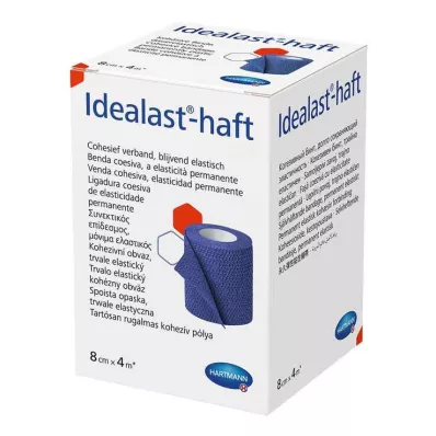 IDEALAST-selvklebende fargebandasje 8 cm x 4 m blå, 1 stk