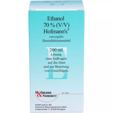 ETHANOL 70 % V/V Hofmanns, 200 ml