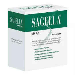 SAGELLA aktive rengjøringsservietter, 10 stk