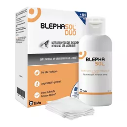 BLEPHASOL Duo 100 ml lotion + 100 rengjøringspads, 1 stk