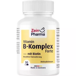 VITAMIN B KOMPLEX+Biotin Forte kapsler, 90 stk
