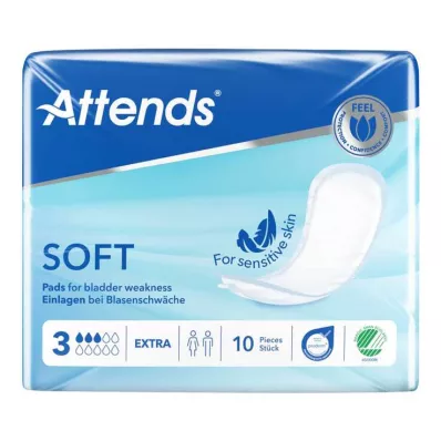 Attends Soft 3 ekstra innsatser anatomisk, 10 stk