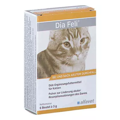 DIA FELI Pulver til katter, 6X3 g