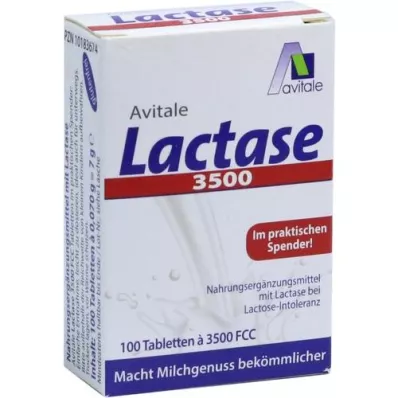 LACTASE 3 500 FCC Tabletter i klikkdispenser, 100 stk