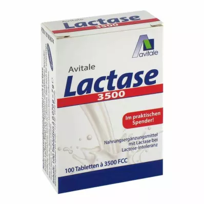 LACTASE 3 500 FCC Tabletter i klikkdispenser, 100 stk