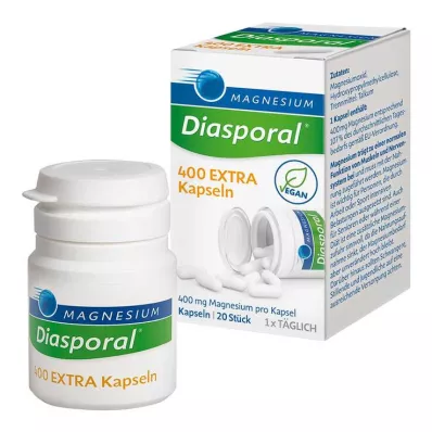 Magnesium Diasporal 400 ekstra kapsler, 20 stk Magnesium Diasporal 400 ekstra kapsler, 20 stk