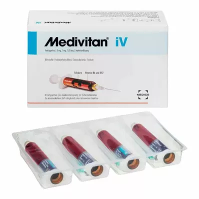 MEDIVITAN iV Injeksjonsvæske, oppløsning i tokammersprøyte, 8 stk