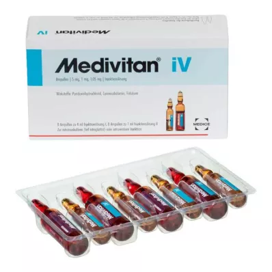 MEDIVITAN iV injeksjonsvæske, oppløsning i forsterkerpar, 8 stk MEDIVITAN iV injeksjonsvæske, oppløsning i forsterkerpar, 8 stk