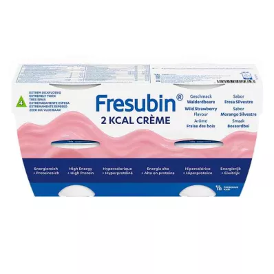 FRESUBIN 2 kcal Villjordbærkrem i kopp, 4X125 g FRESUBIN 2 kcal Villjordbærkrem i kopp, 4X125 g