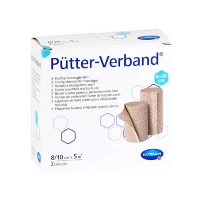 Pütter bandasje 8cm / 10cmx5m Cpc, 2 stk Pütter bandasje 8cm / 10cmx5m Cpc, 2 stk