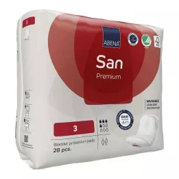 ABENA San 3 Premium-innlegg, 28 stk