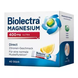 BIOLECTRA Magnesium 400 mg ultra Direct Lemon, 40 stk