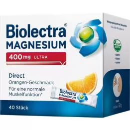 BIOLECTRA Magnesium 400 mg ultra Direct Orange, 40 stk