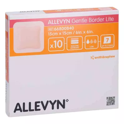 ALLEVYN Gentle Border Lite 15x15 cm skumbandasje, 10 stk