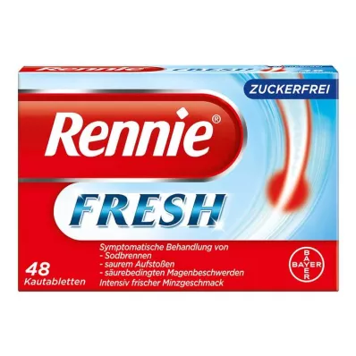 RENNIE FRESH Tyggetabletter, 48 stk RENNIE FRESH Tyggetabletter, 48 stk