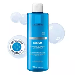 ROCHE-POSAY Kerium ekstremt mild gel-sjampo, 400 ml