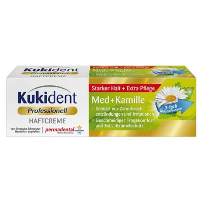 KUKIDENT Selvklebende krem Med+kamille, 40 g