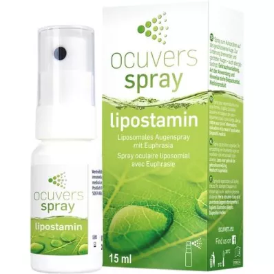 OCUVERS spray lipostamin øyespray med euphrasia, 15 ml